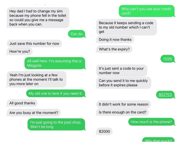 Scams and security Message 2